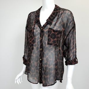 Free People chiffon blouse